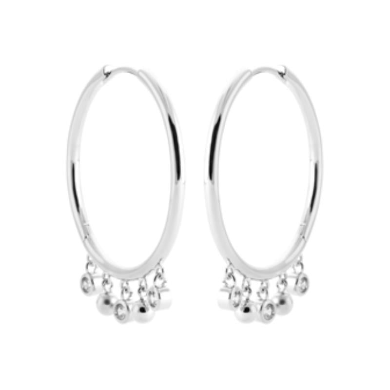 Coque de Nacre Créoles argent 1666810
