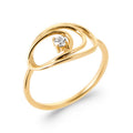 Coque de Nacre Bague plaqué or 2960210