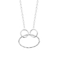 Coque de Nacre Collier argent 722020