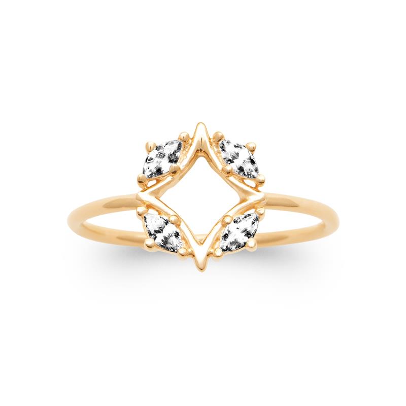Coque de Nacre Bague plaqué or 20016610