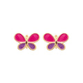 Coque de Nacre Puces d'oreilles plaqué or 23040900