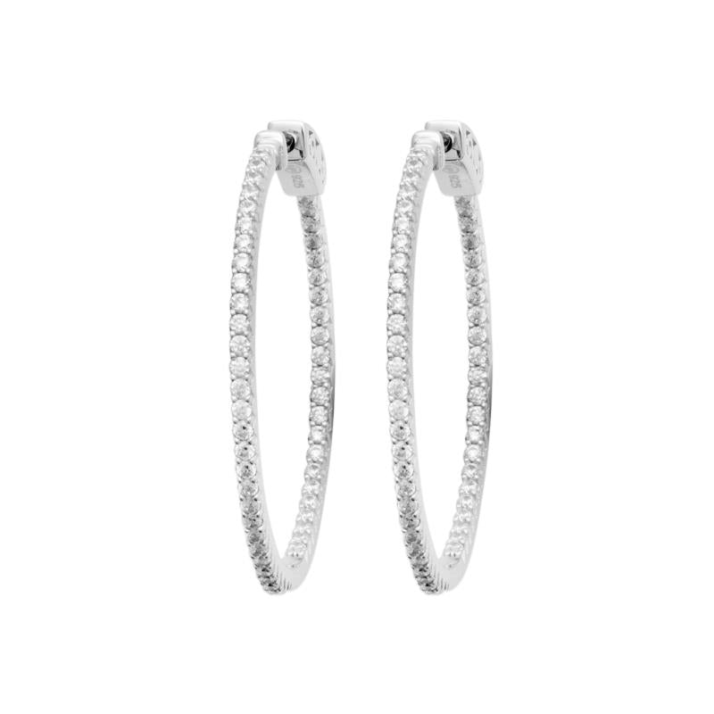 Coque de Nacre Créoles argent 1623810