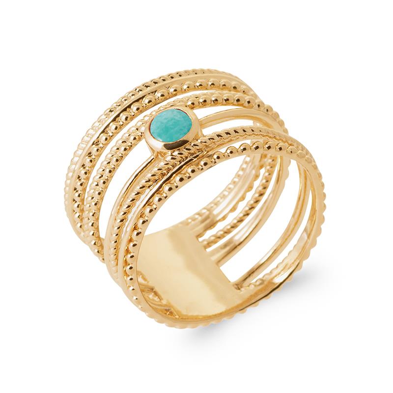 Coque de Nacre Bague plaqué or 2936560