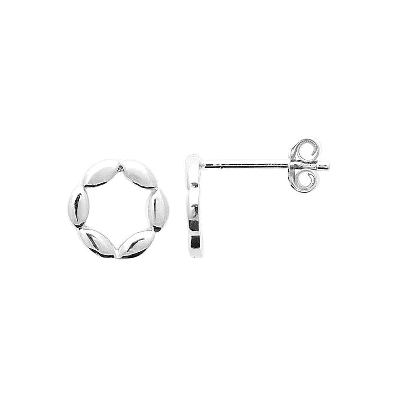 Coque de Nacre Puces d'oreilles argent 73086200
