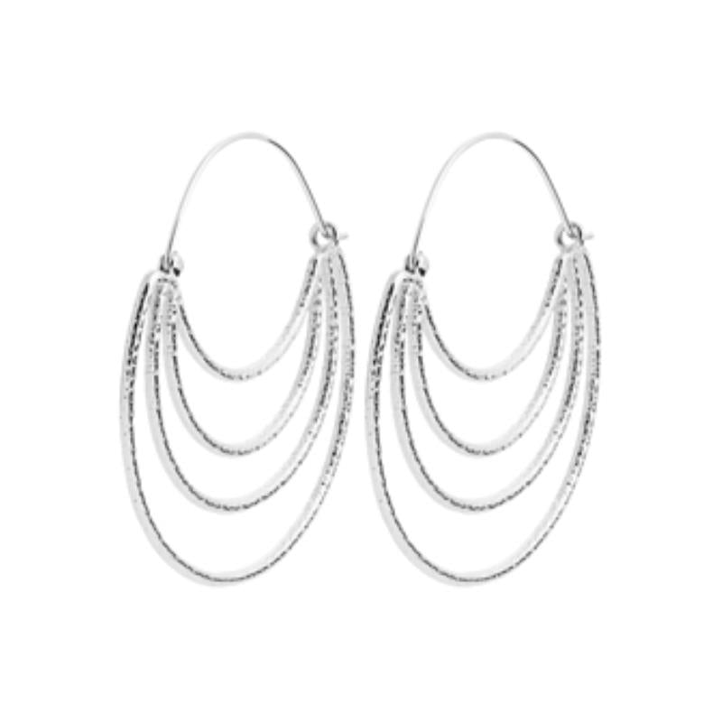 Coque de Nacre Créoles argent 7646600