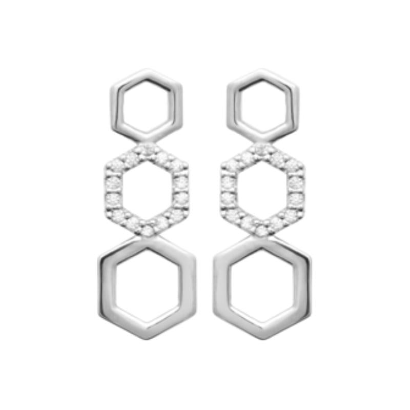 Coque de Nacre Puces d'oreilles argent 13069010