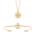 Coque de Nacre Collier plaqué or 974423