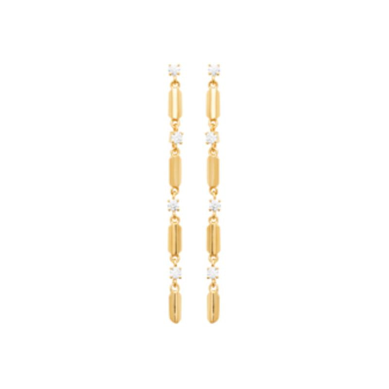 Coque de Nacre Boucles d'oreilles pendantes plaqué or 23053910