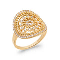 Coque de Nacre Bague plaqué or 2287510