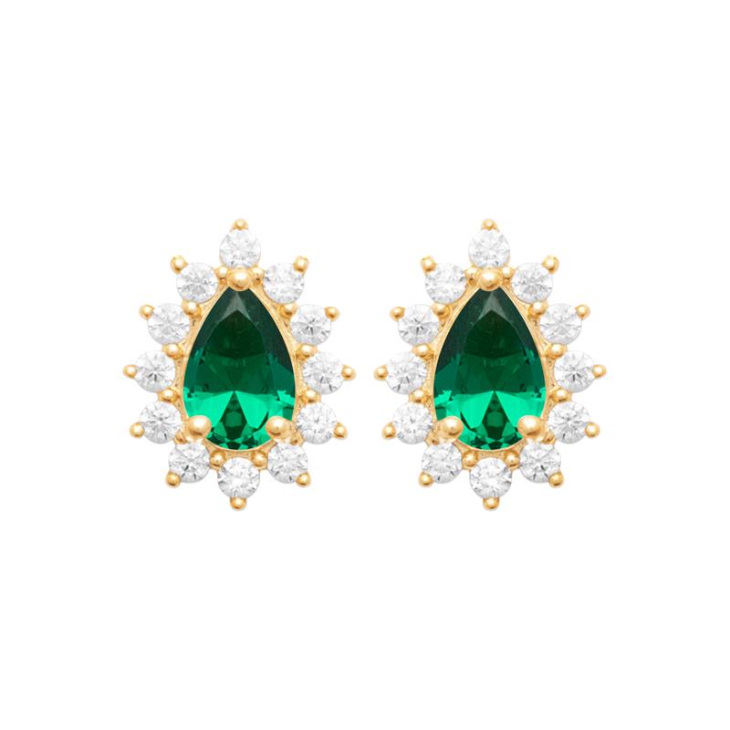 Coque de Nacre Puces d'oreilles plaqué or 23056050