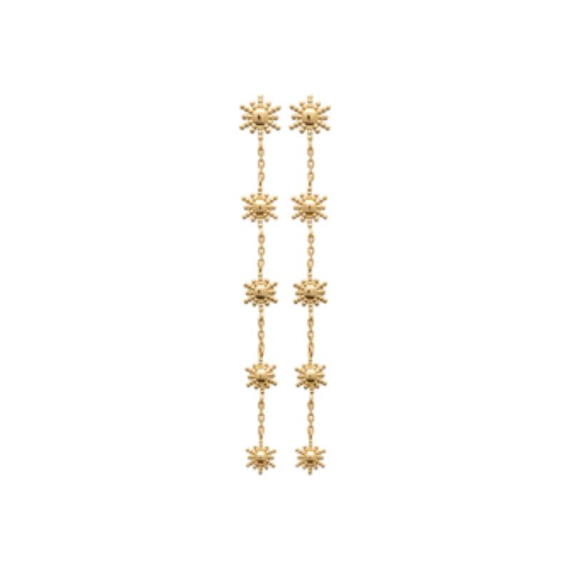 Coque de Nacre Boucles d'oreilles pendantes plaqué or 23014600