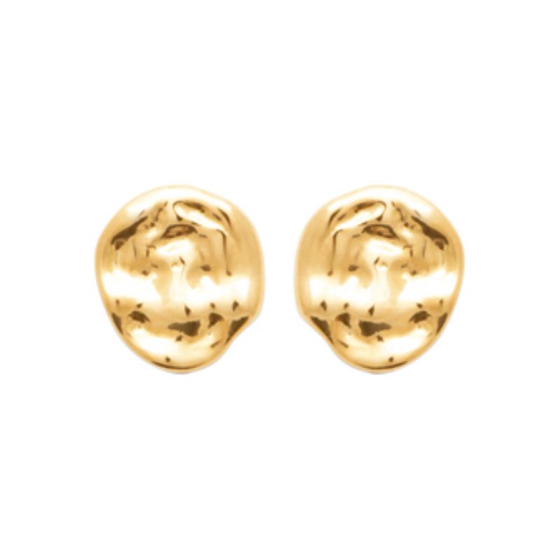 Coque de Nacre Puces d'oreilles plaqué or 23059000
