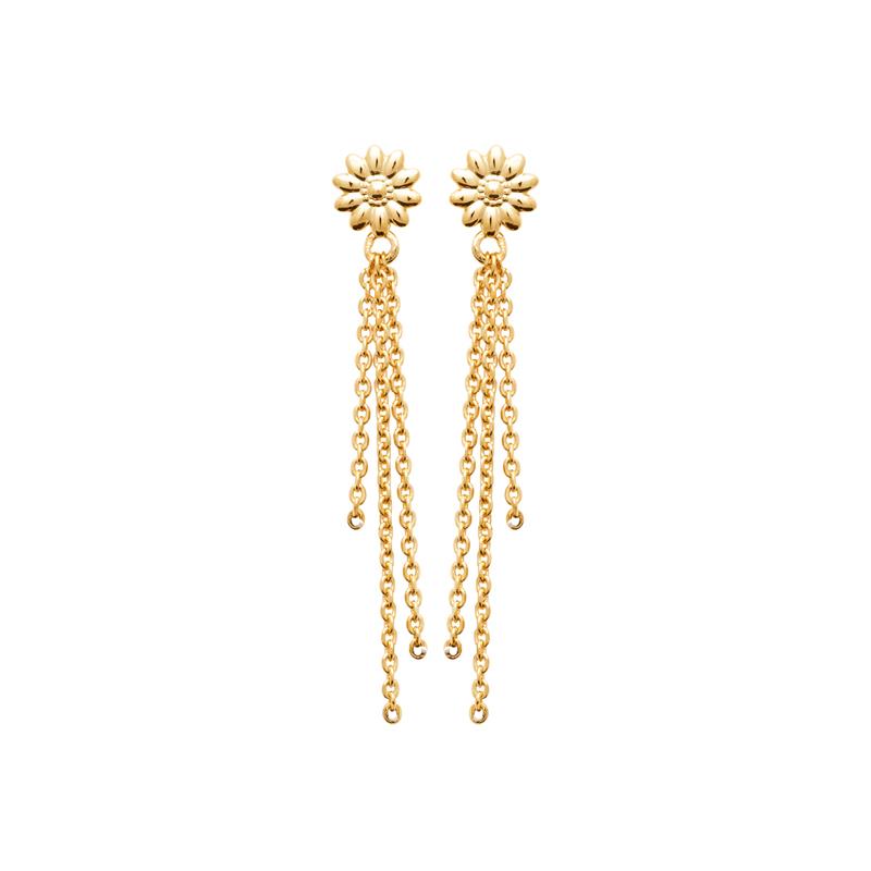 Coque de Nacre Boucles d'oreilles pendantes plaqué or 23078100