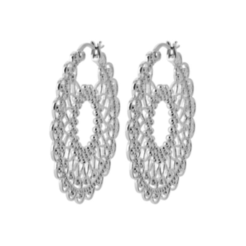 Coque de Nacre Créoles argent 7647200