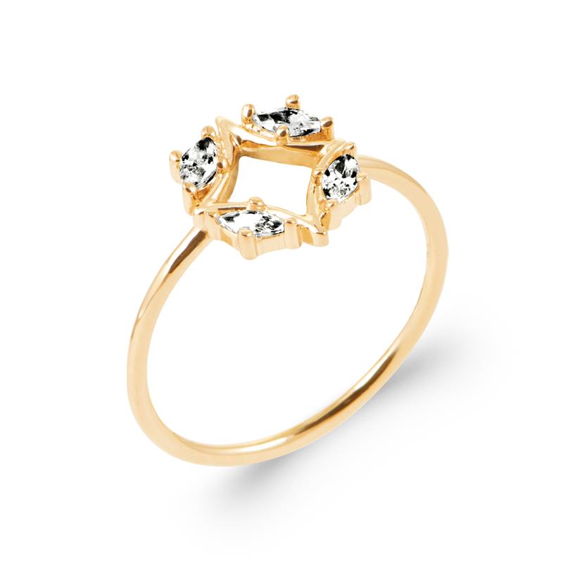 Coque de Nacre Bague plaqué or 20016610