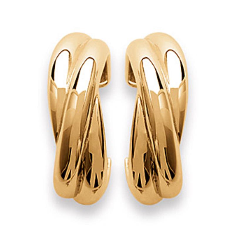 Coque de Nacre Créoles plaqué or 2620400