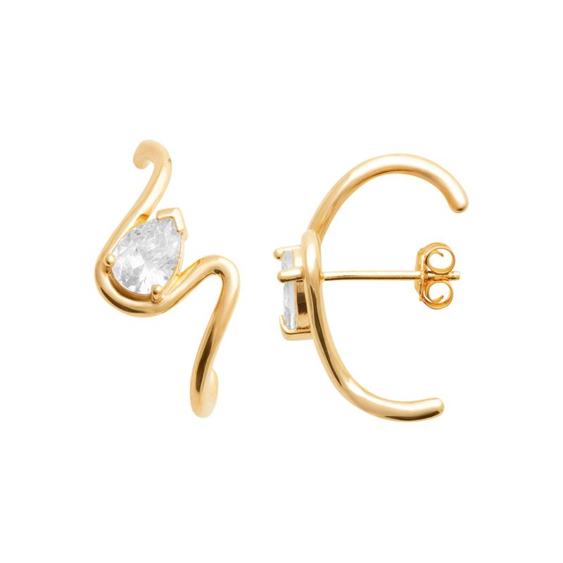Coque de Nacre Boucles d'oreilles plaqué or 23064610