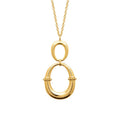 Coque de Nacre Collier acier doré 312390