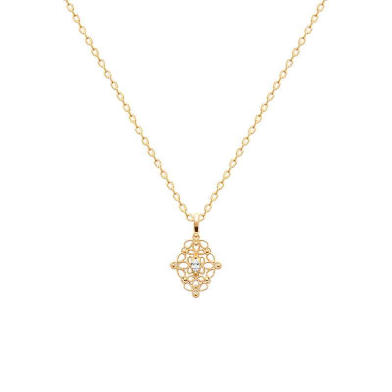 Coque de Nacre Pendentif plaqué or 2793710