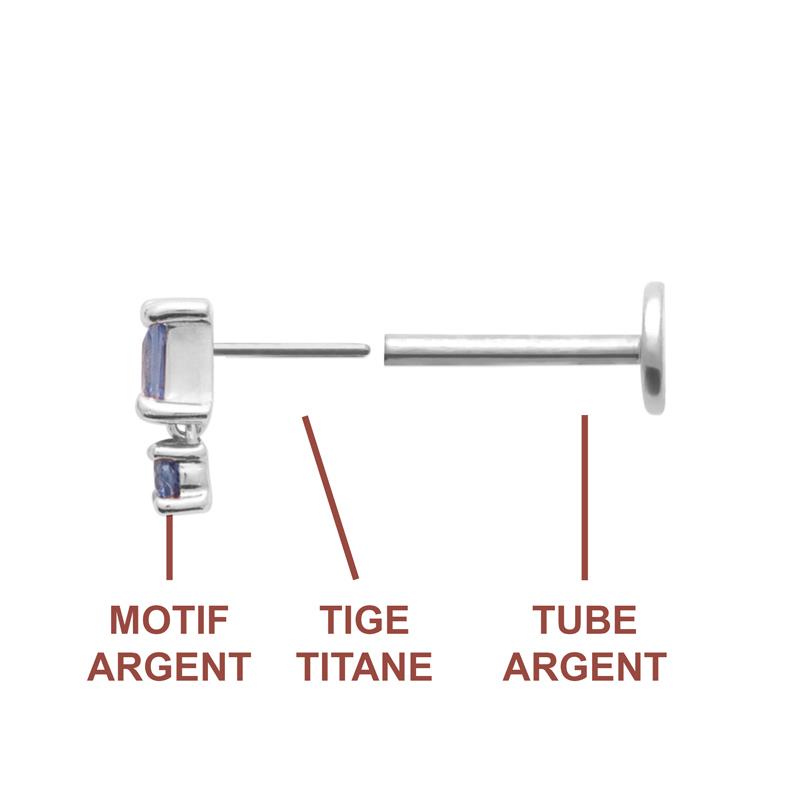 Coque de Nacre Piercing argent 13074540