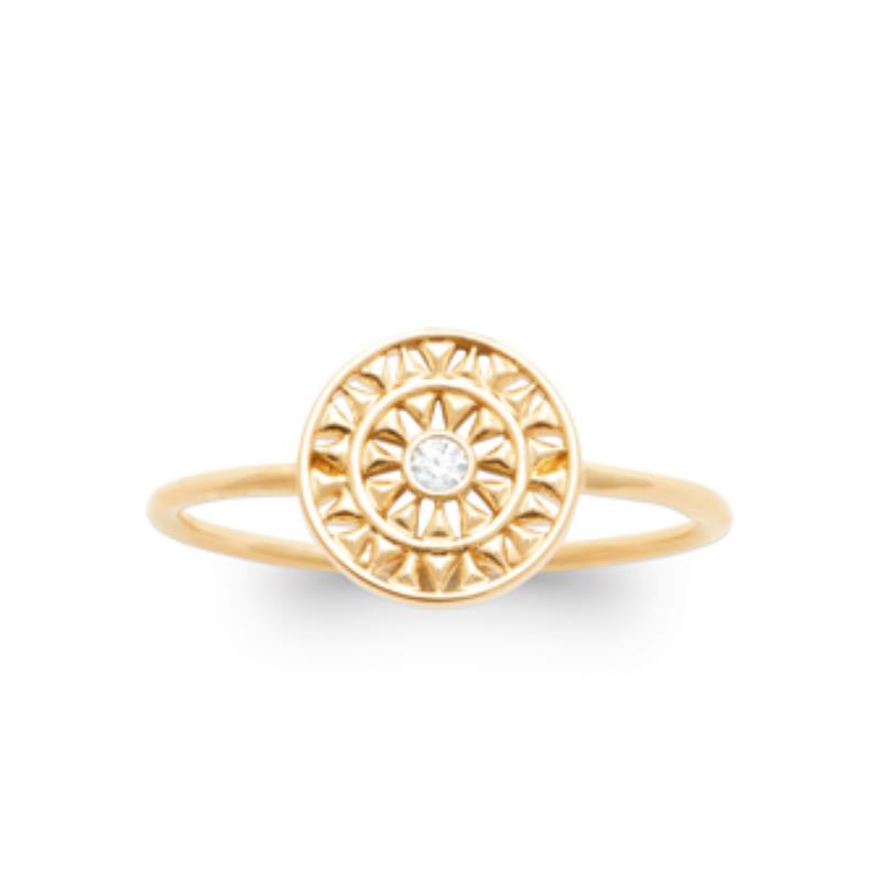Coque de Nacre Bague plaqué or 2989410