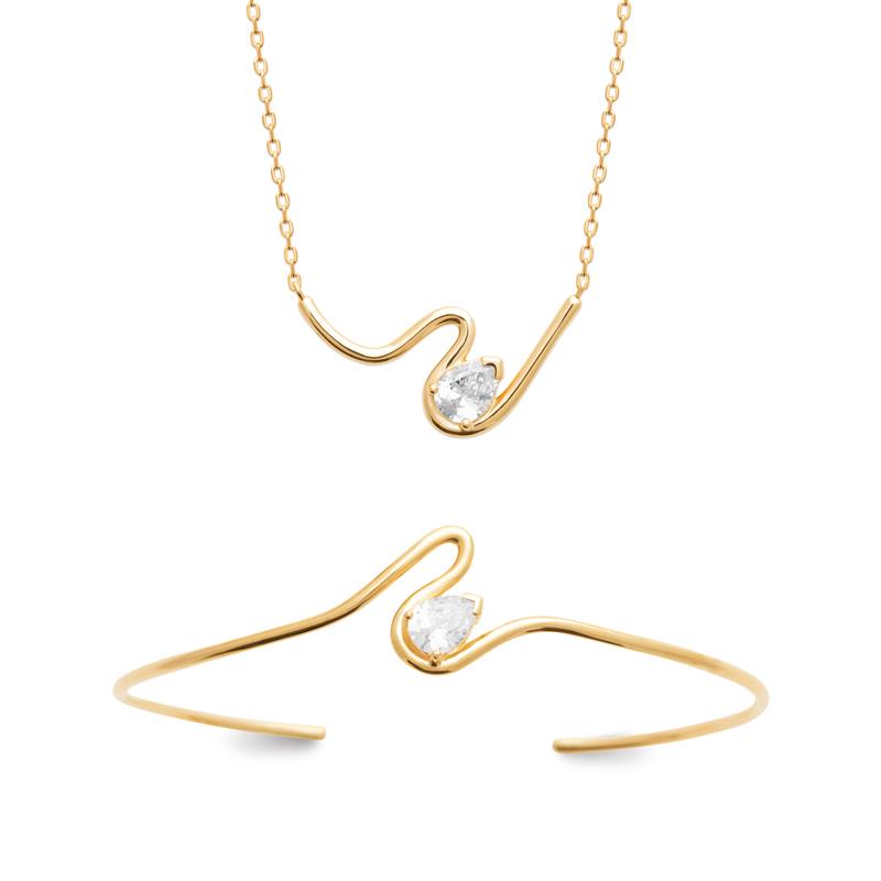 Coque de Nacre Collier plaqué or 974171