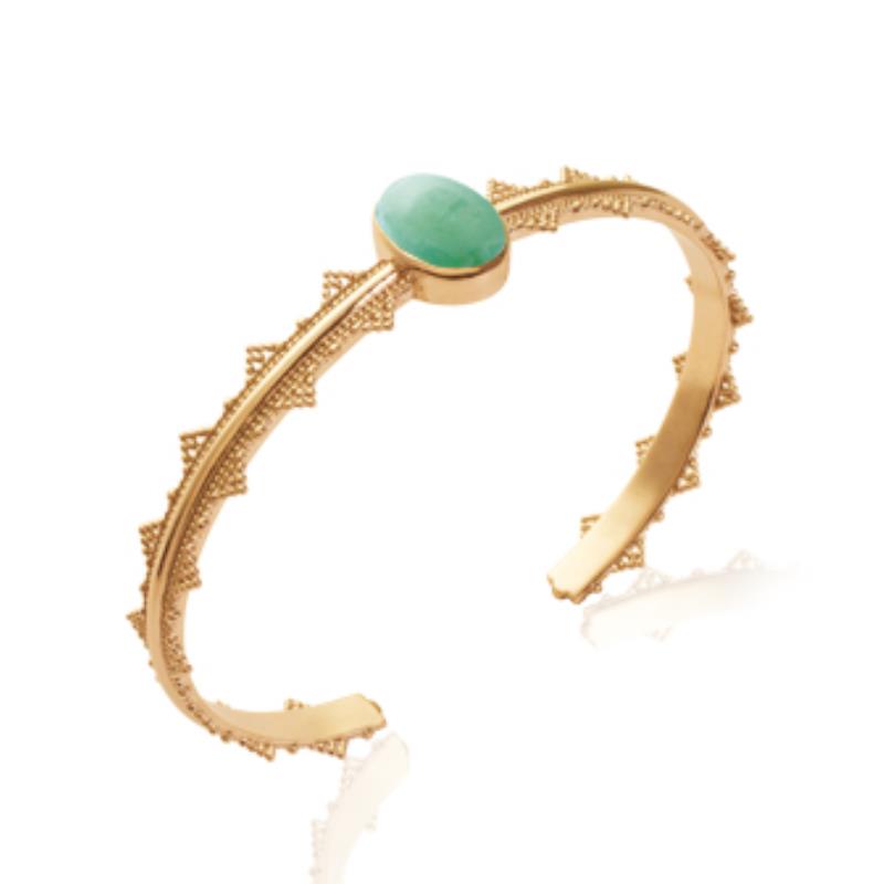 Coque de Nacre Bracelet jonc plaqué or 973022
