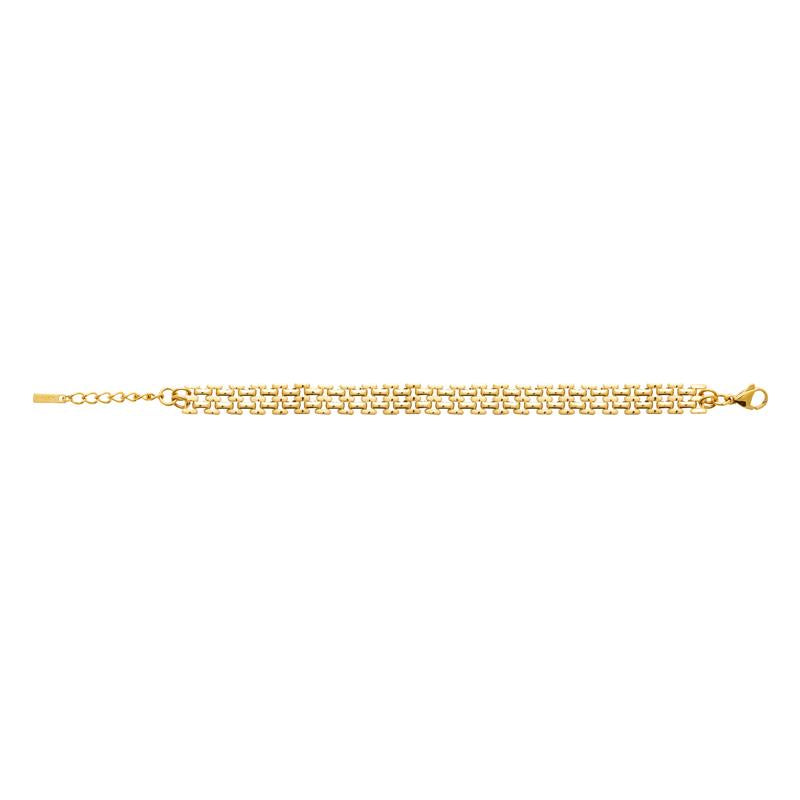 Coque de Nacre Bracelet acier doré 312318