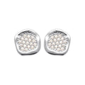 Coque de Nacre Puces d'oreilles argent 13006010