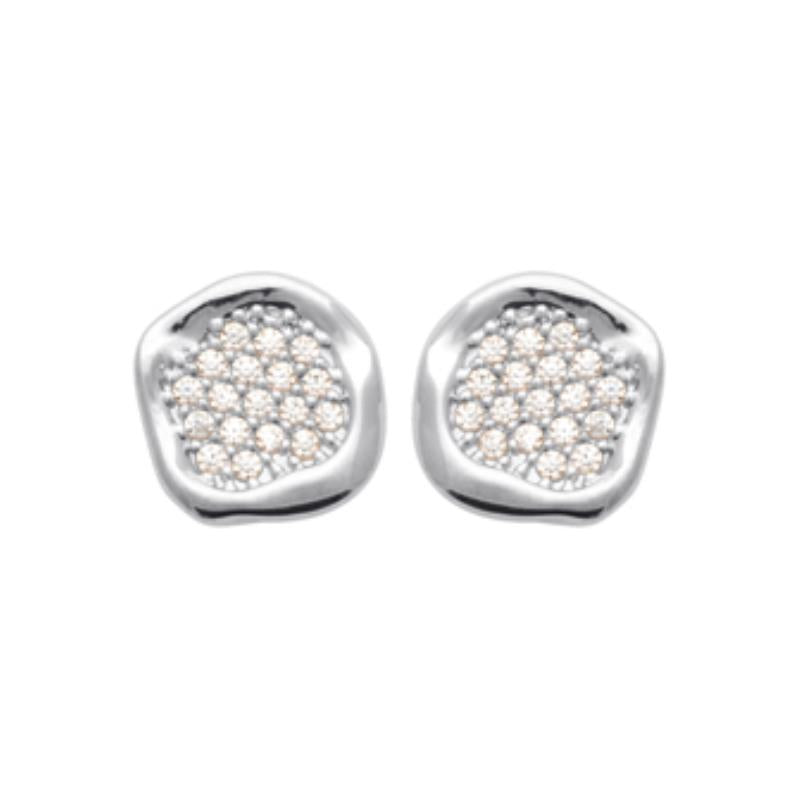 Coque de Nacre Puces d'oreilles argent 13006010