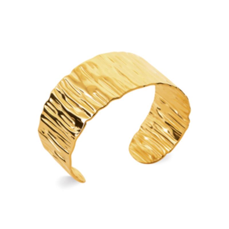 Izee Bracelet jonc acier doré 312194
