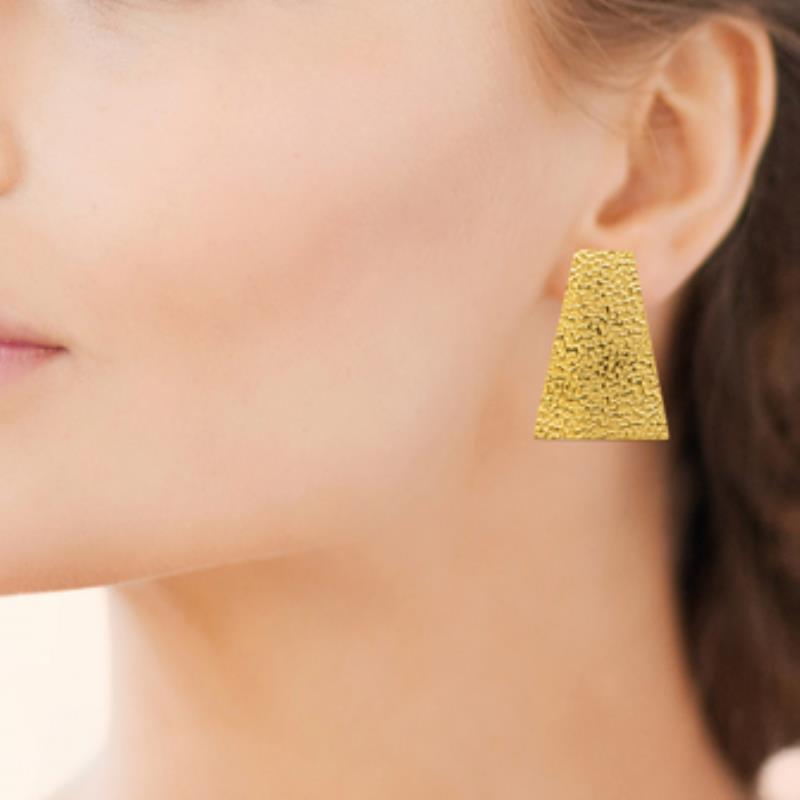 Coque de Nacre Boucles d'oreilles acier doré 3120109