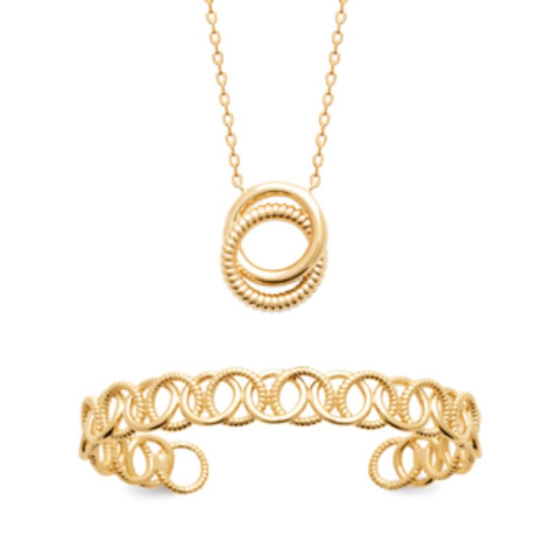 Coque de Nacre Collier plaqué or 922133
