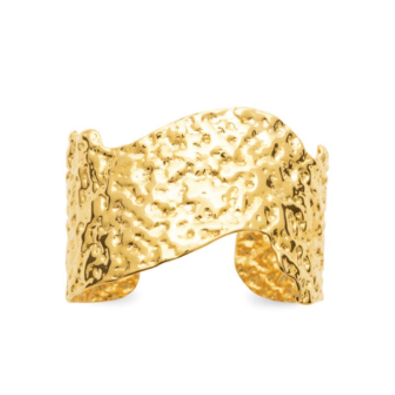 Coque de Nacre Bracelet jonc acier doré 312224