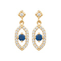 Coque de Nacre Boucles d'oreilles pendantes plaqué or 23044440