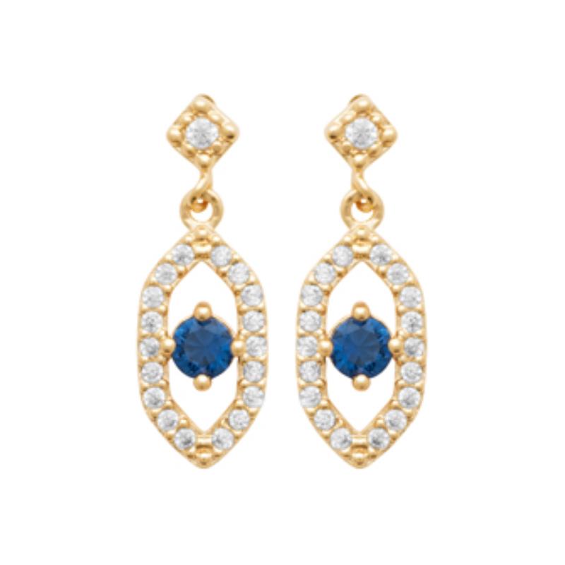 Coque de Nacre Boucles d'oreilles pendantes plaqué or 23044440