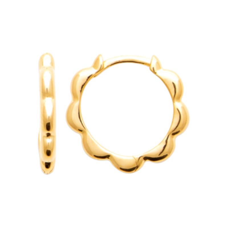Coque de Nacre Créoles plaqué or 2683500