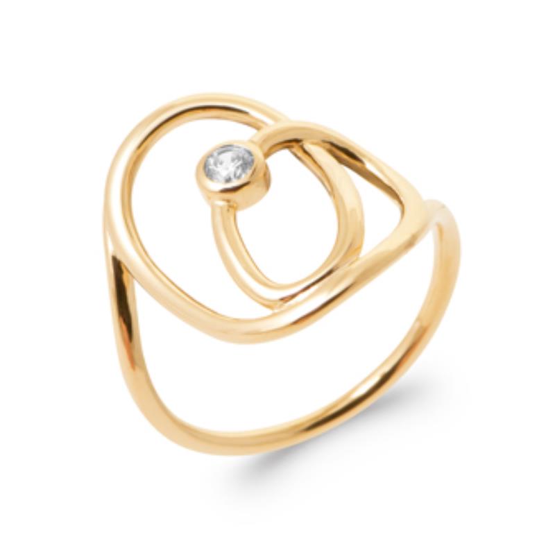 Coque de Nacre Bague plaqué or 2978310