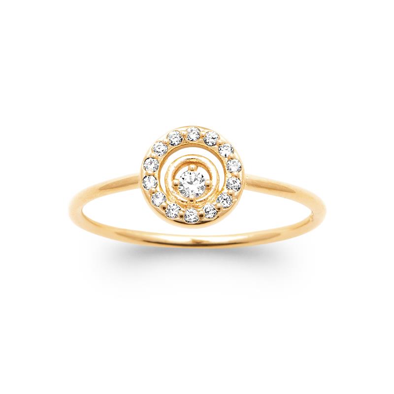 Coque de Nacre Bague plaqué or 20022710