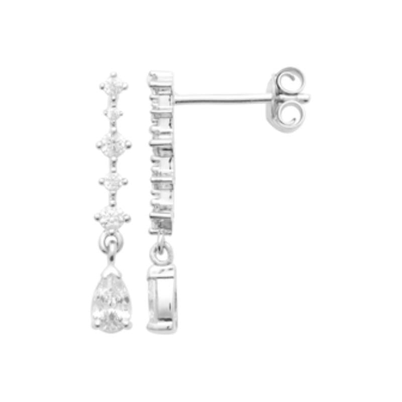 Coque de Nacre Boucles d'oreilles pendantes argent 13064810