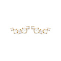 Coque de Nacre Boucles d'oreilles plaqué or 23000310