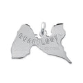 Coque de Nacre Pendentif carte argent 1836900