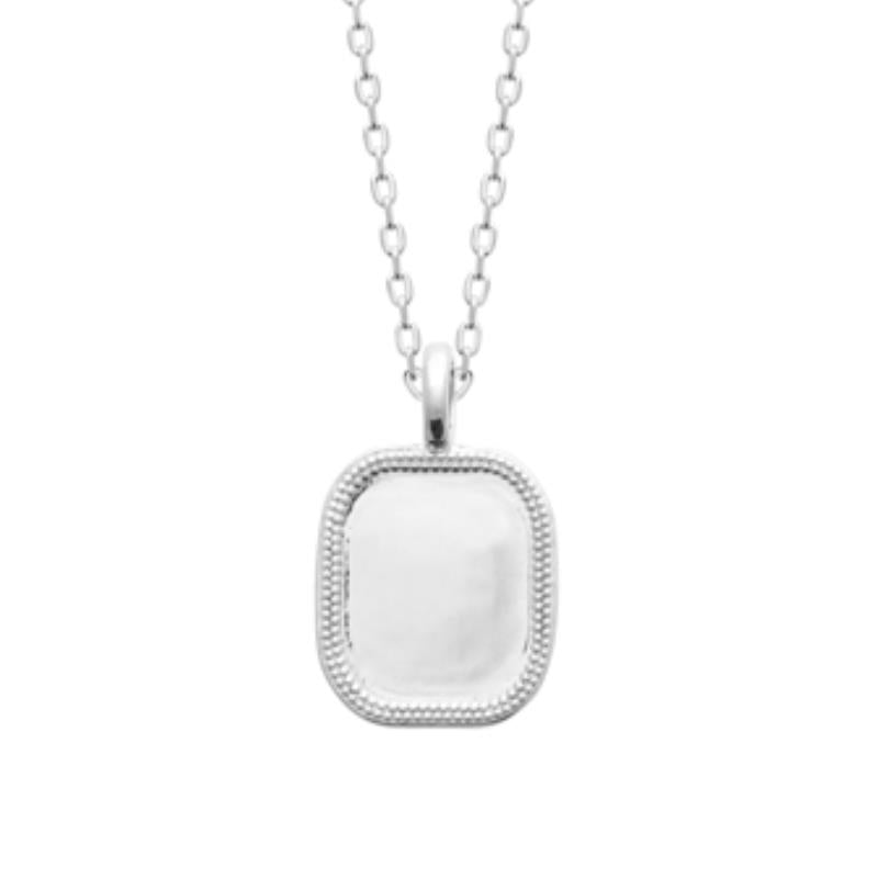 Coque de Nacre Collier argent 722223