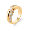 Coque de Nacre Bague plaqué or 2990410