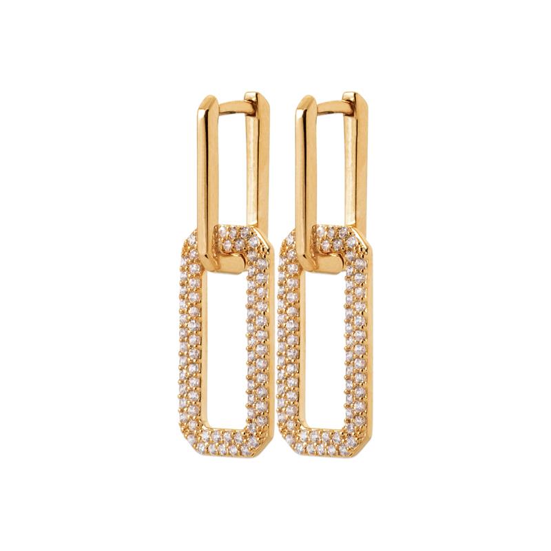 Coque de Nacre Boucles d'oreilles pendantes plaqué or 2591810