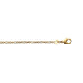 Coque de Nacre Chaîne maille figaro plaqué or 233050