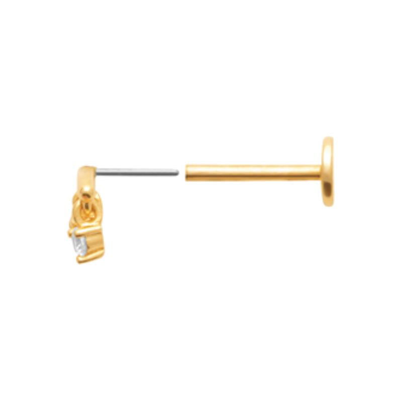 Coque de Nacre Piercing plaqué or 23074910