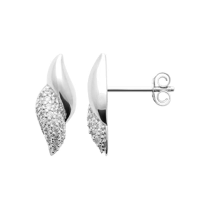 Coque de Nacre Puces d'oreilles argent 13061310