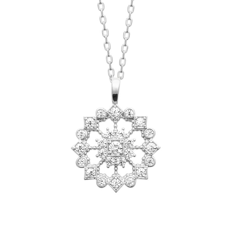 Coque de Nacre Collier argent 874476