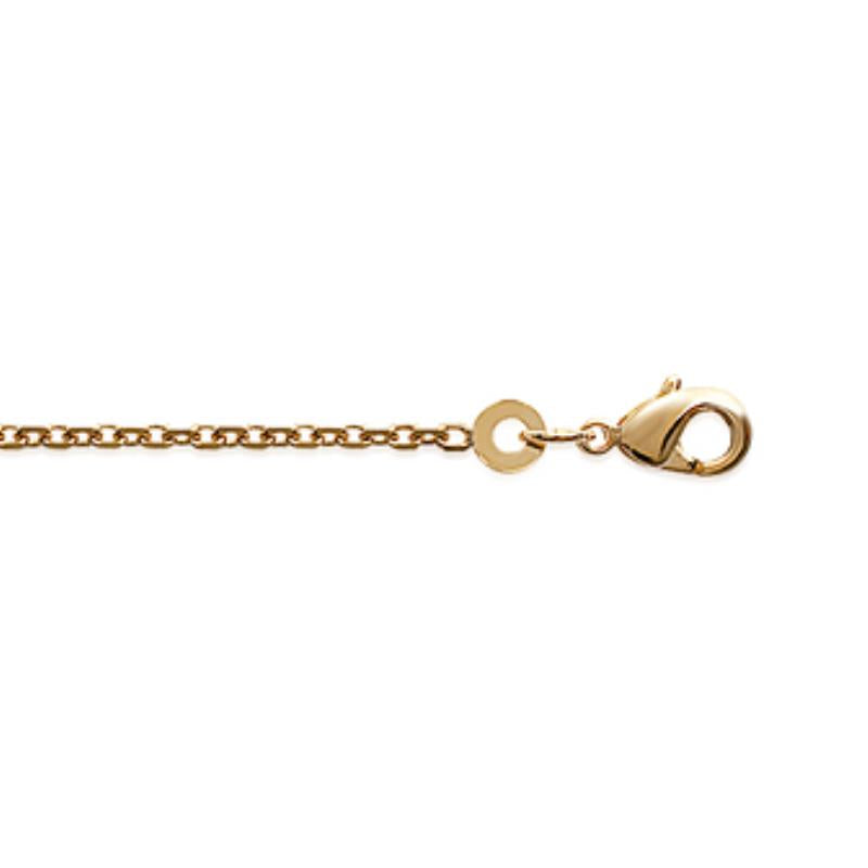 Coque de Nacre Chaîne maille forçat plaqué or 225045